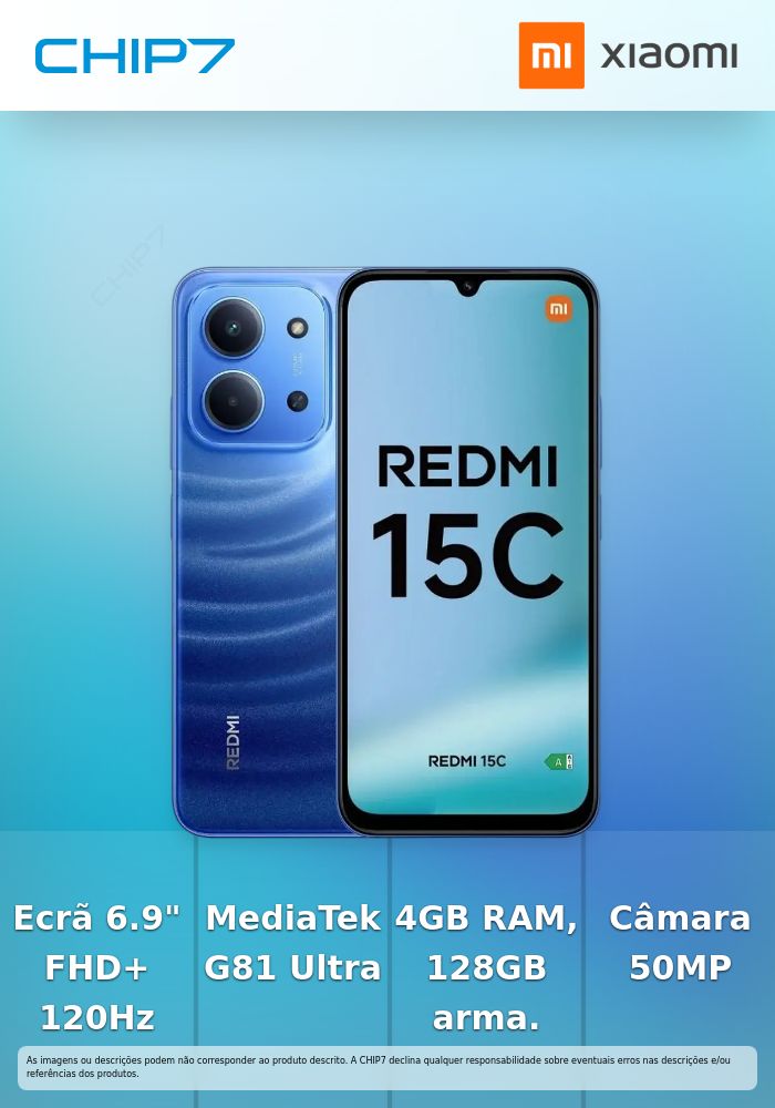 Smartphone Xiaomi Redmi 15C 4G 6.9