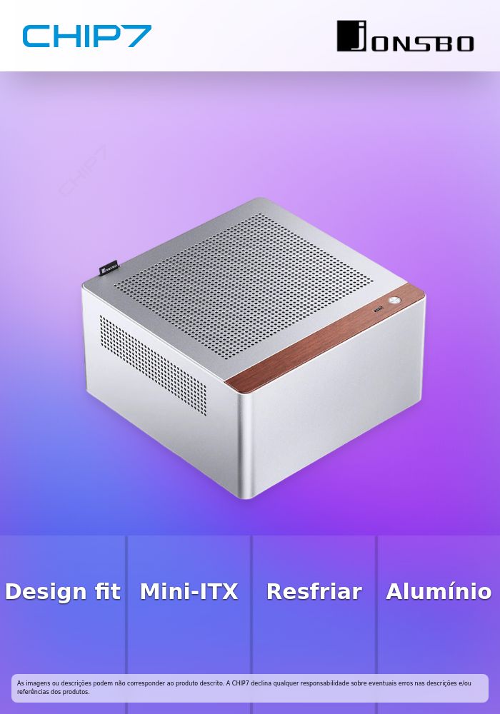 Caixa Mini-ITX Jonsbo N10 Cinzento