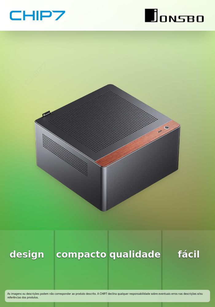 Caixa Mini-ITX Jonsbo N10 Preto
