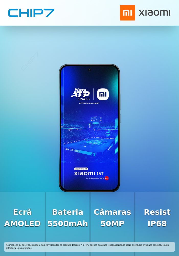 Smartphone Xiaomi 15T 5G 12GB/256GB Dual Sim Preto