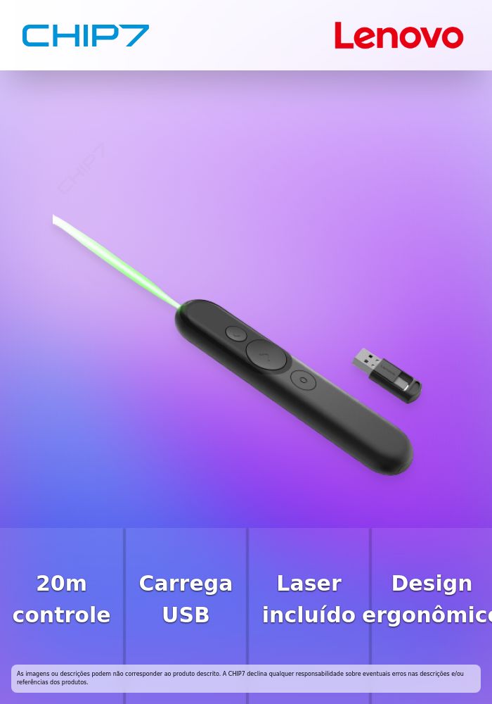 Lenovo Laser Rechargeable Presentation Remote