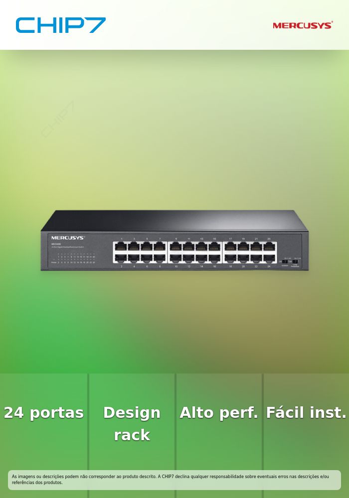 MERCUSYS 24-PORT GIGABIT DEKSTOP/RACKMOUNT SWITCH