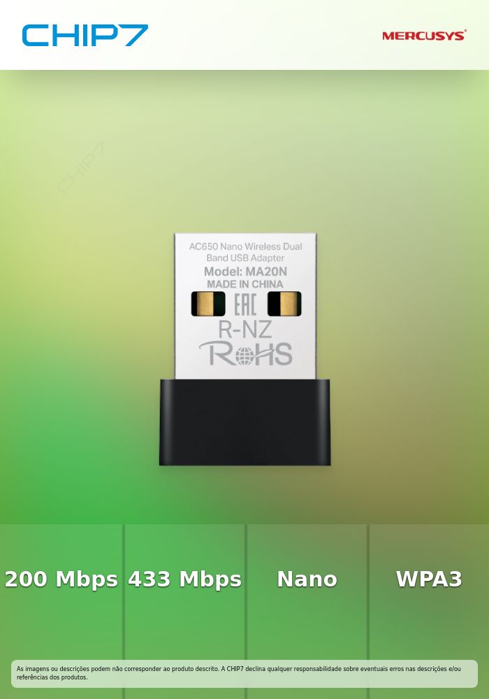 MERCUSYS AC650 NANO WI-FI USB ADAPTER