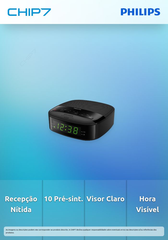 PHILIPS RADIO DESPERTADOR TAR3205/12