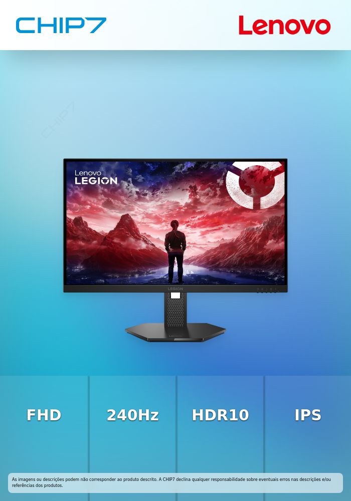 Legion 27 -10  23.8 inch FHD Pro Gaming Monitor (IPS Panel, 240Hz, 0.5ms MPRT, HDMI 2.1, DP 1.4,   HDR10) - Tilt/Swivel/Lift/Pivot Stand