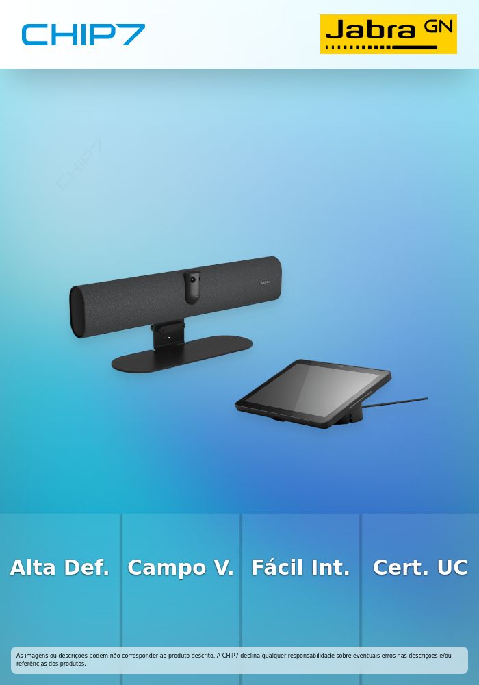 Jabra PanaCast 40 VBS - Câmera para conferência (PanaCast 40 VBS, controlador de toque) - certificação UC