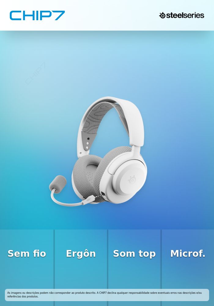 Headset Steelseries Arctis Nova 3P Wireless/Bluetooth Branco