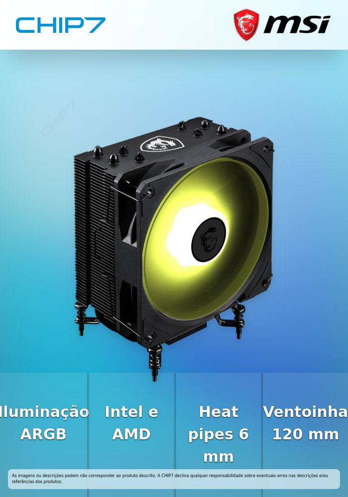 Cooler CPU MSI MAG Corefrozr AA13 Preto