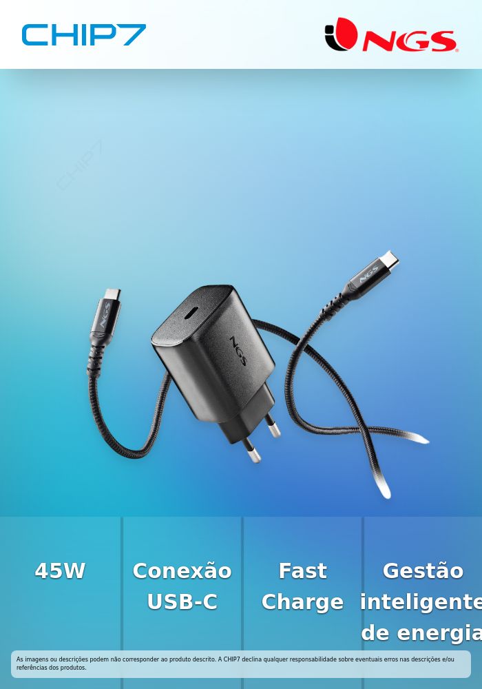 USBC 45W Power Adapter + 1,5M USBC Cable