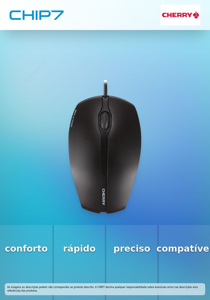 RATON OPTICO CABLE GENTIX NEGRO