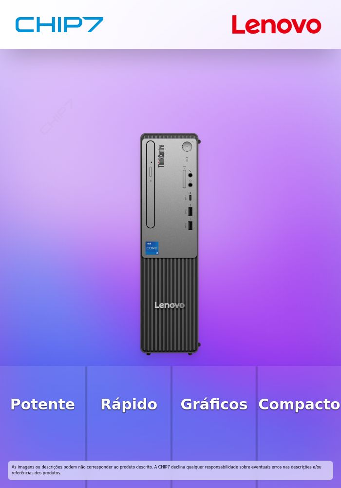 ThinkCentre neo 50s Gen 5, Intel® Core™ i7-14700 (E-cores up to 4.20GHz, 33MB), W11P64, 16.0GB, 1x512GB SSD M.2 2280 PCIe Gen4 TLC Opal, Intel® UHD Graphics 770, Slim DVD Writer, 260W, 1YR Onsite,1CourierCarryin > Quanto mais comprar maior é o desconto !