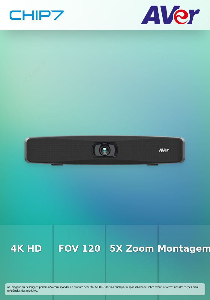 AVER VB150 VIDEO SOUNDBAR 4K USB FOV 120 5X DIGITAL ZOOM SMART COMPOSITION A