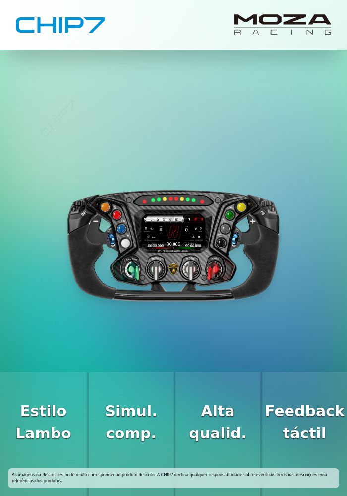 Volante MOZA Racing X Automobili Lamborghini Squadra Corse Essenza SCV12 Sim Racing Steering Wheel