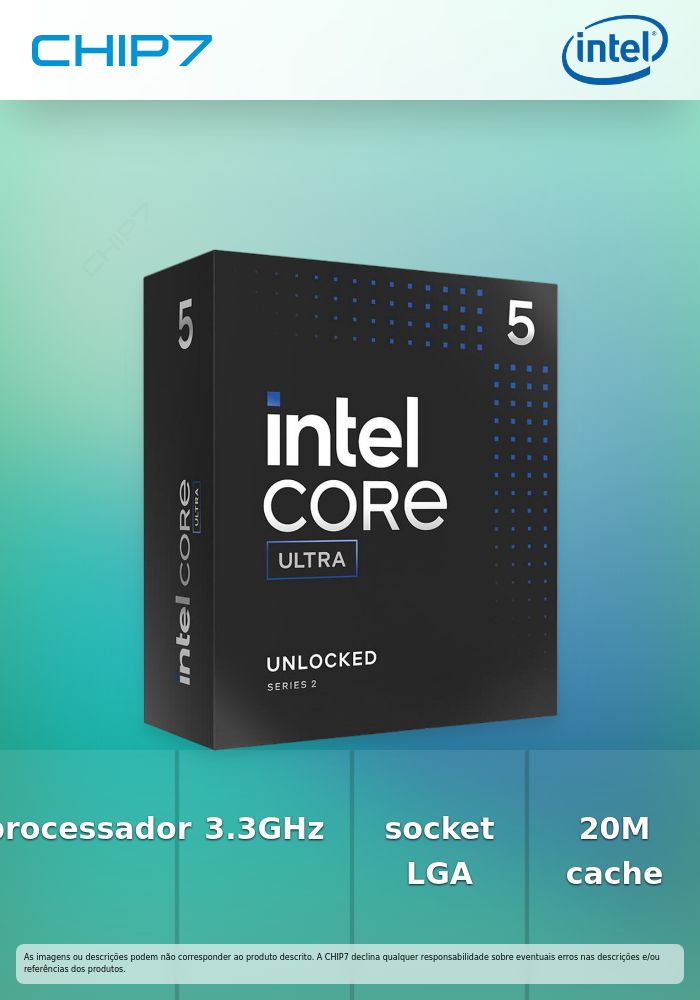 INTEL Core Ultra 5 225 3.3GHz LGA1851 20M Cache BOX CPU