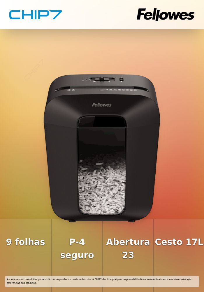 Máquinas de destruir papel FELLOWES LX-50 4x37mm Preta