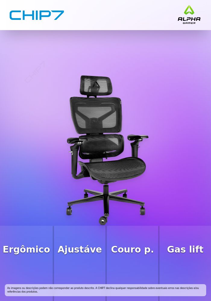 Cadeira Gaming Alpha Gamer Mist Black