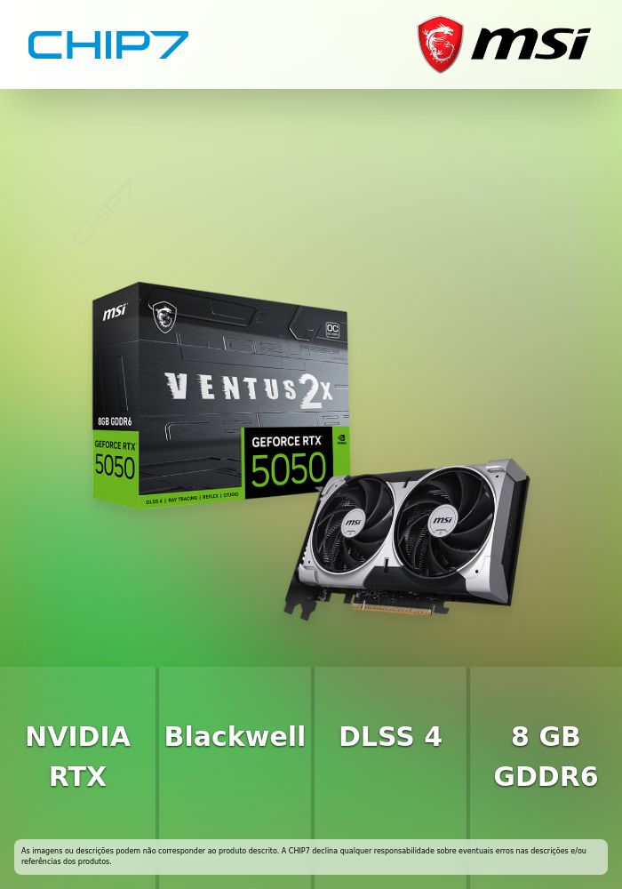 Placa Gráfica NVIDIA MSI RTX 5050 8GB 