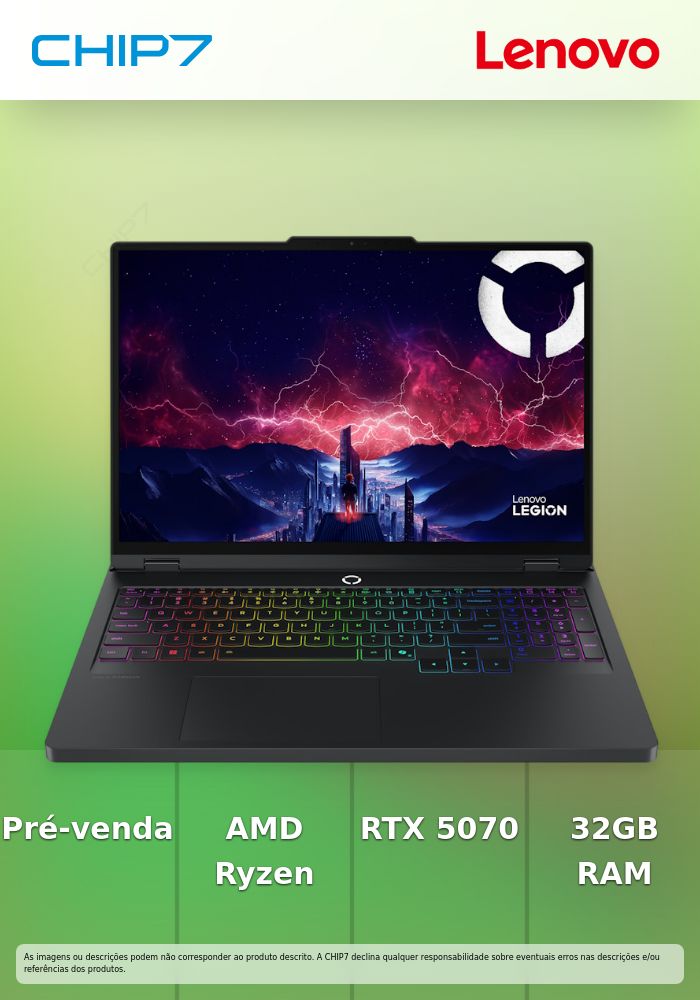 Portátil Lenovo - AMD Ryzen 9 8940HX / NVIDIA RTX 5070 8GB / 32GB RAM / 1TB SSD / 16