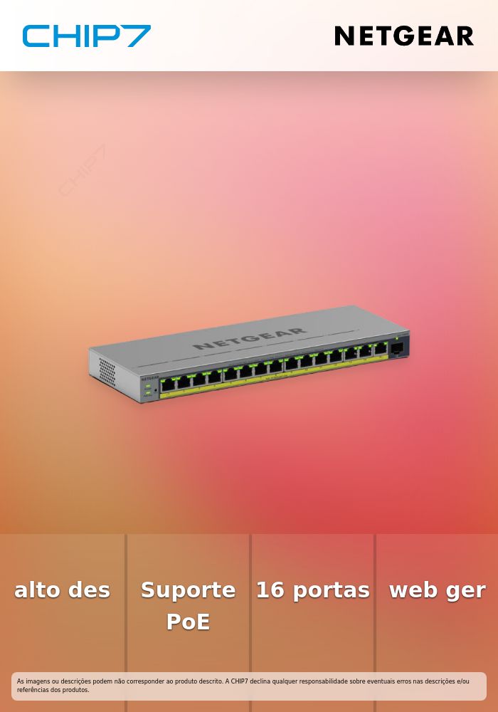 16PT GB PLUS SWCH W/POE+GS116EPP