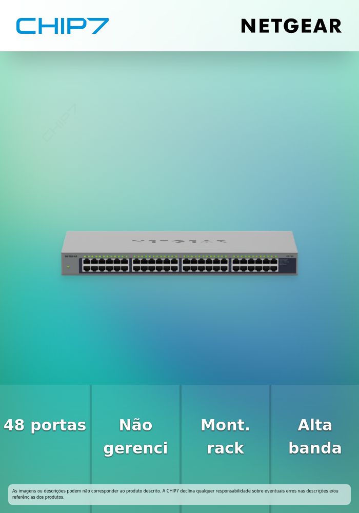 48PT GIGE UNMANAGED RACKMOUNT SWCH