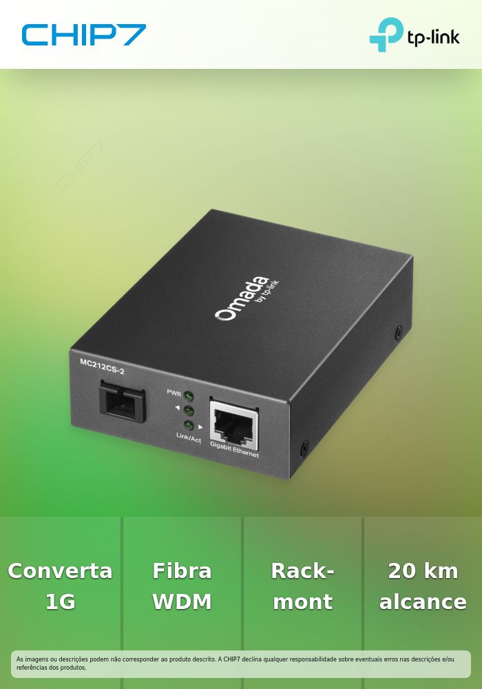 TP-LINK OMADA GIGABIT WDM MEDIA CONVERTER