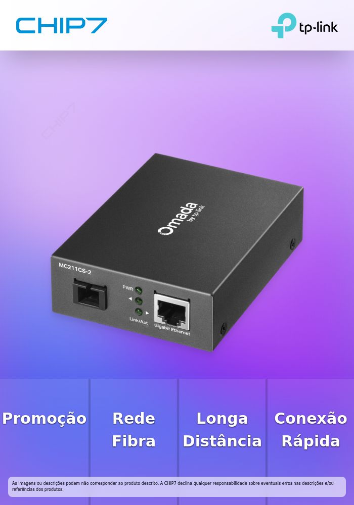TP-LINK OMADA GIGABIT WDM MEDIA CONVERTER SINGLE-MODE SC BIDIR