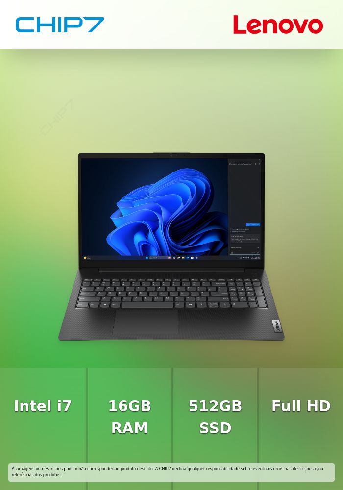 Portátil LENOVO - Intel Core i7 13620H / 16GB DDR5 / 512GB SSD / 15.6