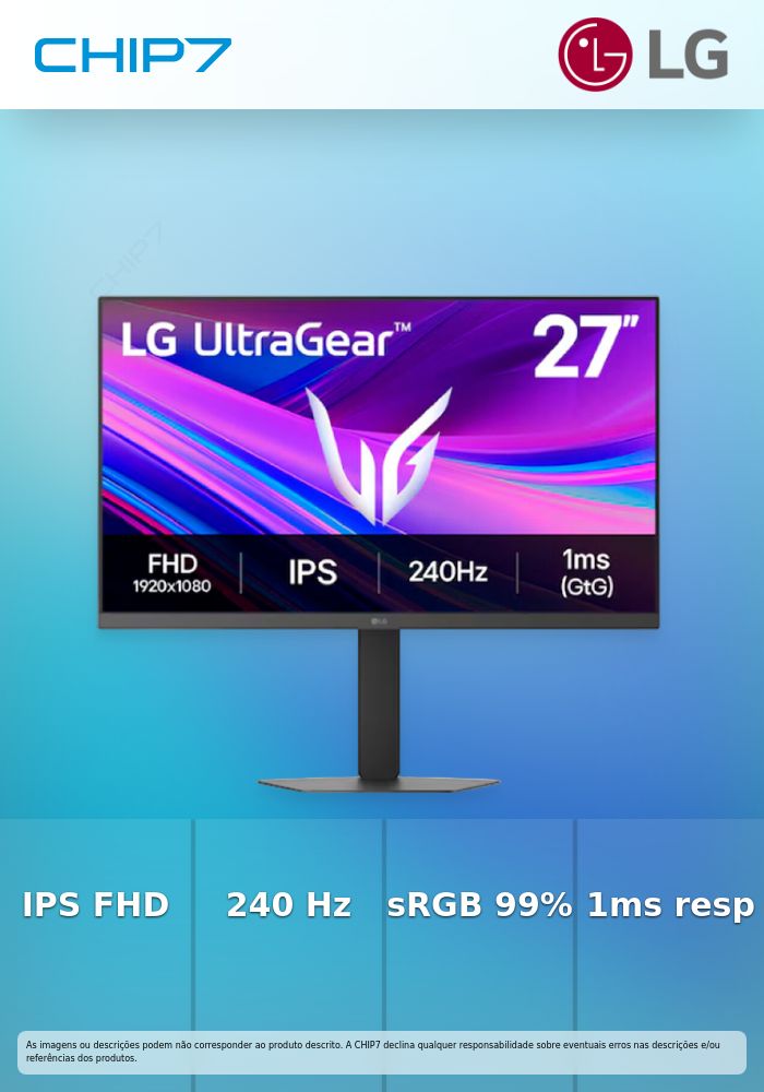 LG MONITOR ULTRAGEAR IPS 27