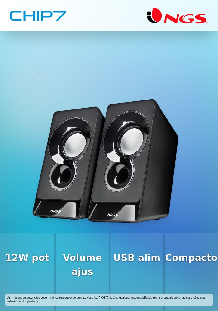12W Output Power - Volume Control - USB Powered