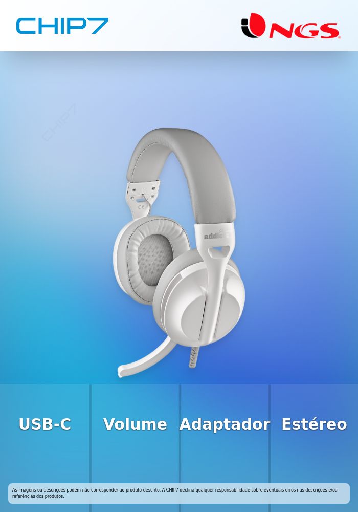 USB-C Stereo Headset with Volume Control and USB Adaptor