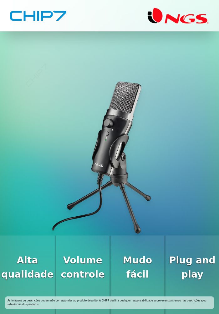 USB Desktop Microphone with Volume Control and Mute