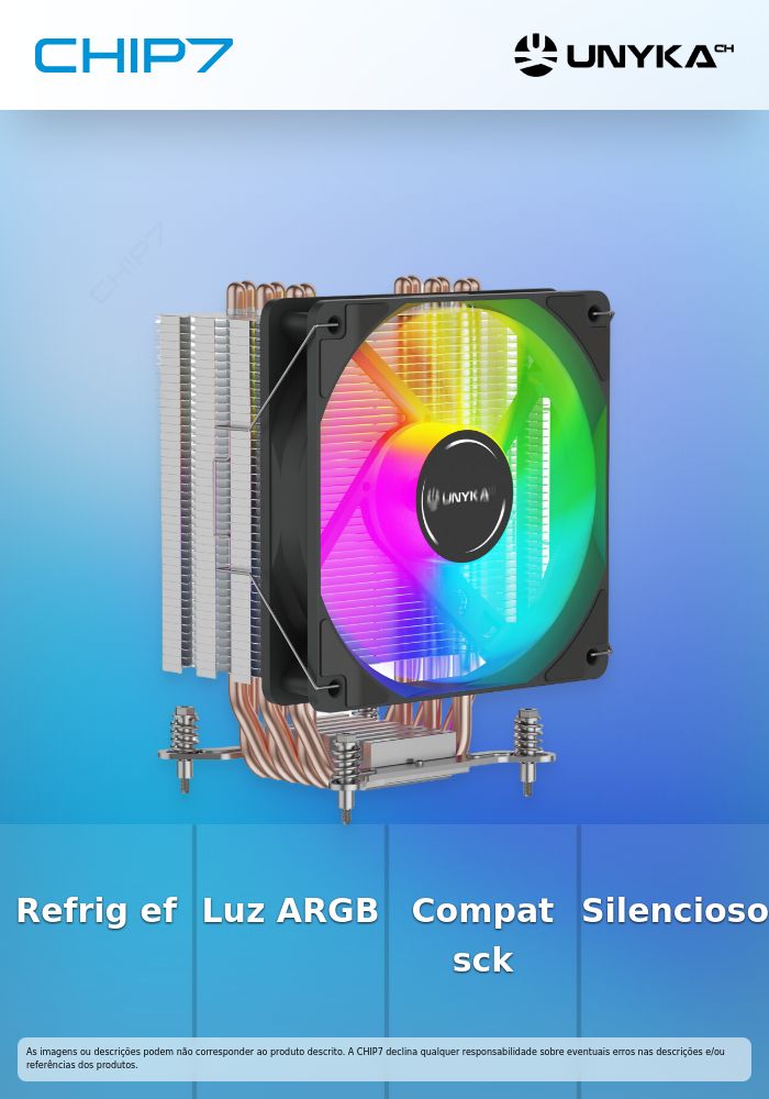 Air Cooler CPU UNYCOOL H60 - ARGB