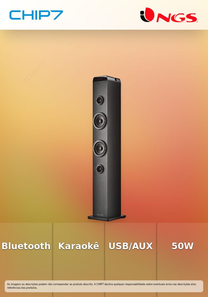 50W- Multi Pairing- Mic Input BT/USB/Optical/AUXIN