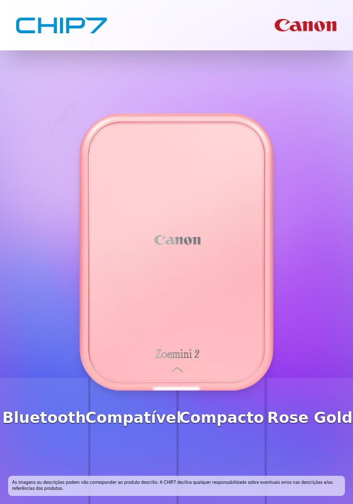 CANON ZOEMINI 2 Portable Photo Printer Wireless Rose Gold