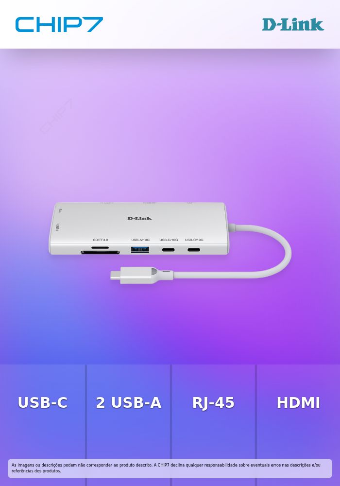 HUB USB-C T 2USBA 1RJ-45 1USBC HDMI
