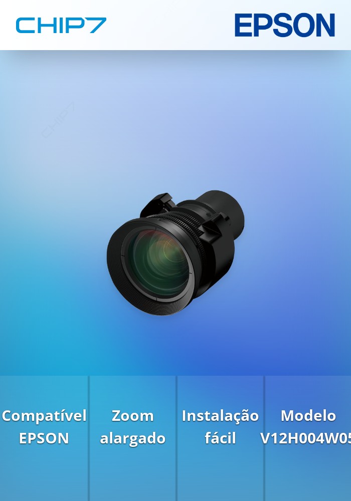 Acessório EPSON ELP LW05 - Lente de zoom de distância alargada - V12H004W05