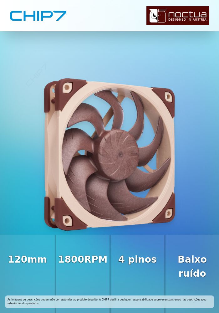 Ventoinha Noctua NF-A12X25 G2 PWM 120mm