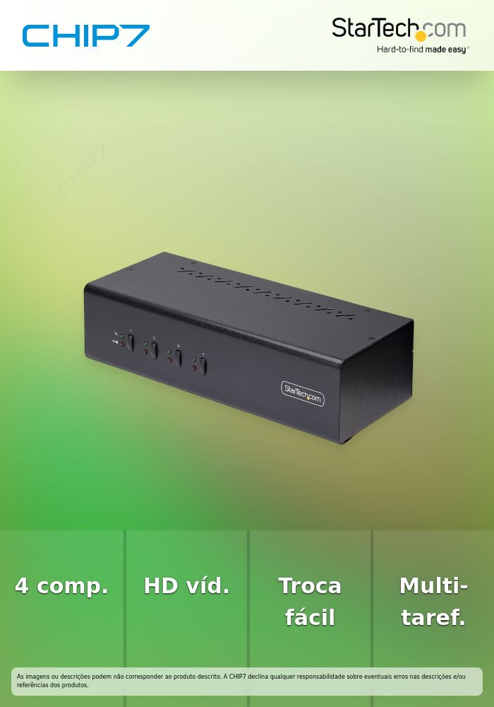 KVM 4 PUERTOS DE 2 MONITORES