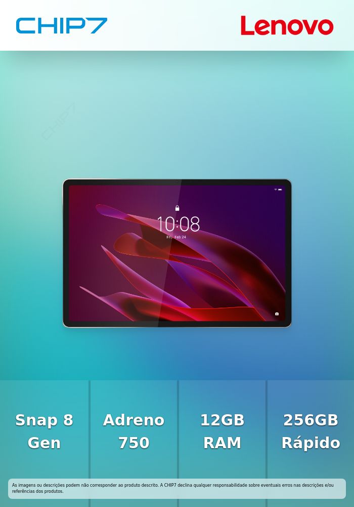 Tablet LENOVO - Qualcomm Snapdragon 8 Gen 3 / Adreno 750 GPU / 12GB DDR5 / 256GB UFS / 11.1