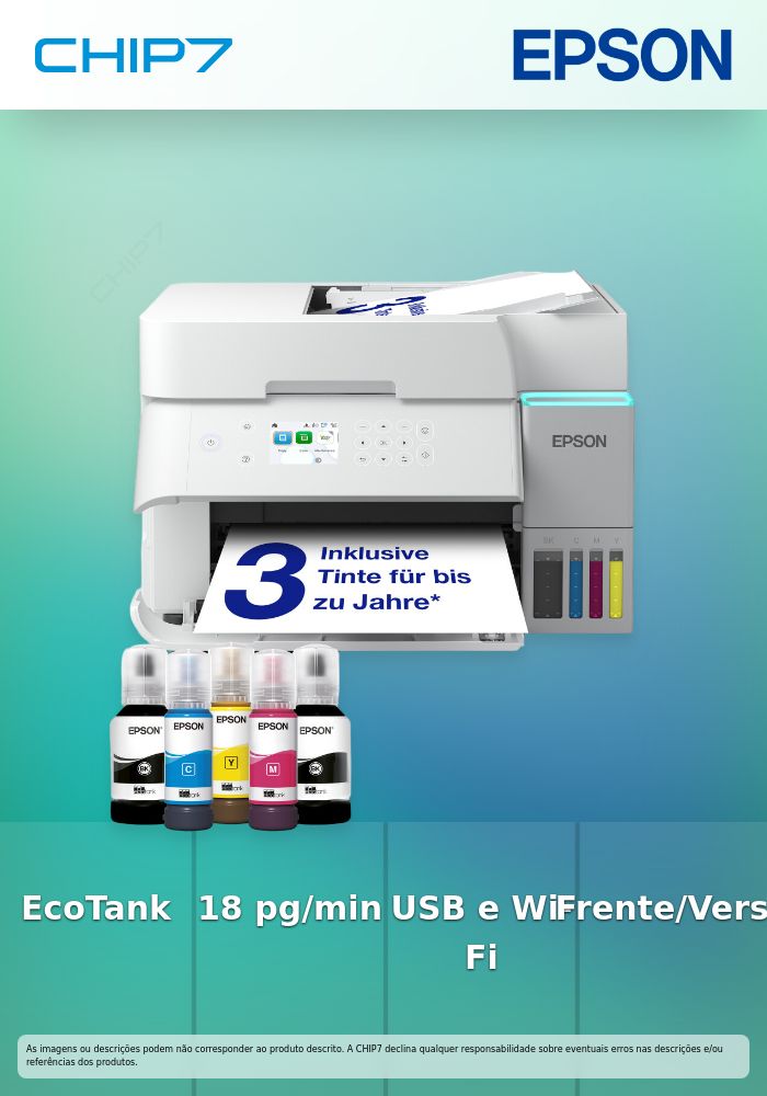 EPSON EcoTank ET-3956 Inkjet MFP A4 18ppm ISO USB WLAN Wi-Fi