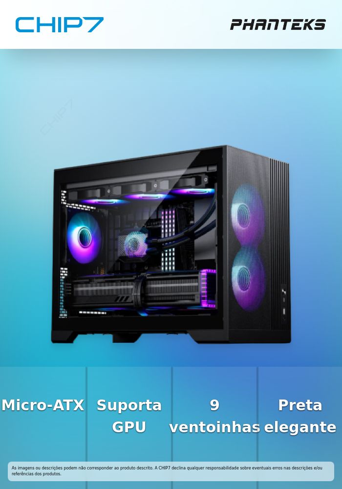 Caixa Micro-ATX Phanteks XT M3 D-RGB Preta
