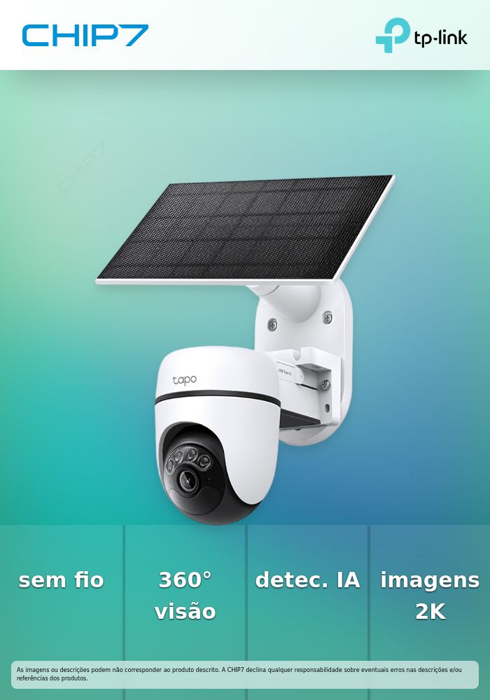 TP-LINK CAM KIT P/EXTERIOR SEGURANCA WI-FI C/BATERIA + PAINEL SOLAR
