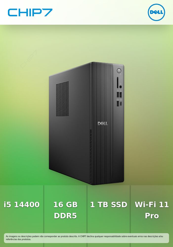 DELL PRO SLIM ESSENTIAL QVS1260 I5-14400 16GB 1TB W11P 1Y