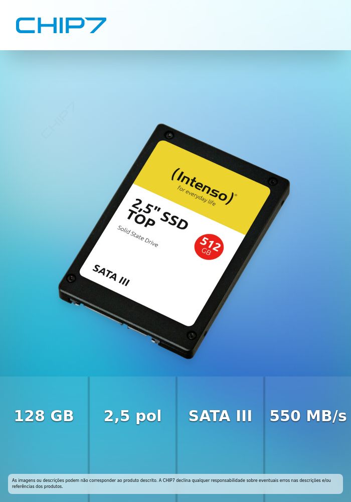 INTENSO SSD 512GB SATA III TOP 2,5