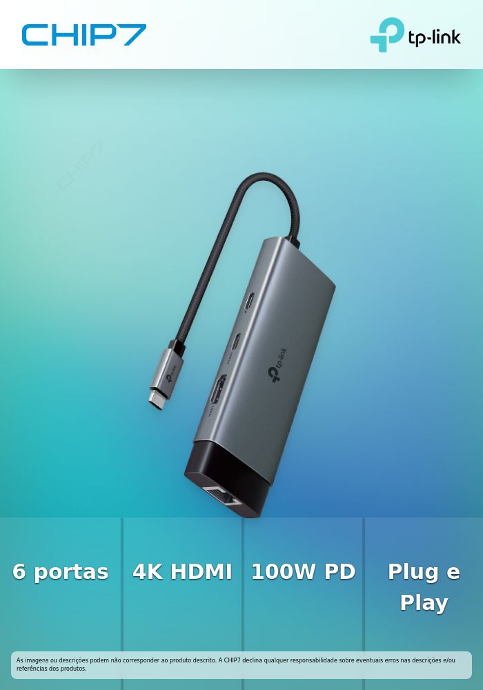 TP-LINK HUB USB TIPO C 6 PORTAS