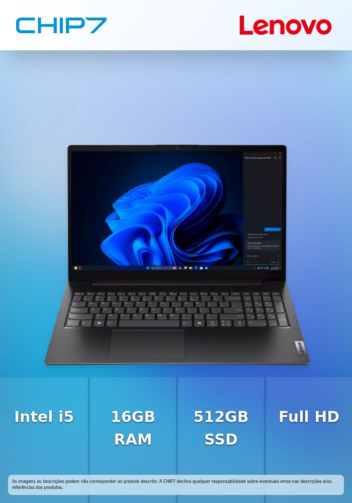 Portátil LENOVO - Intel Core i5 13420H / 16GB DDR5 / 512GB SSD / 15.6