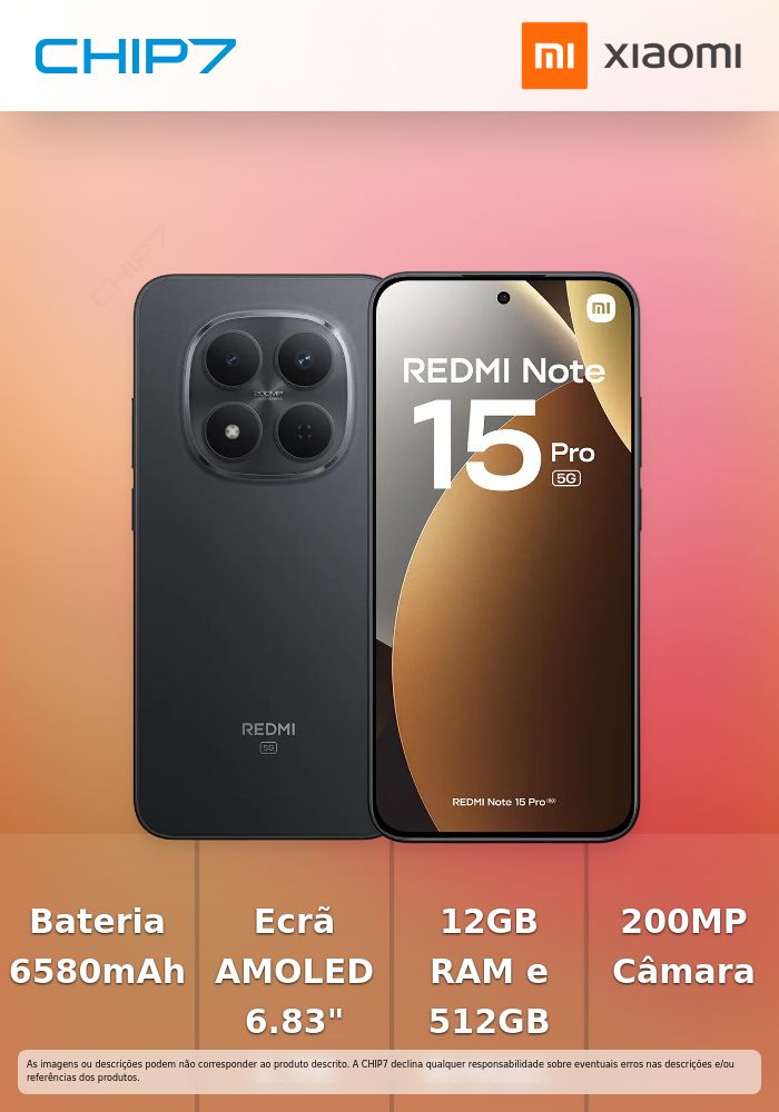Smartphone Xiaomi Redmi Note 15 Pro 5G 6.83