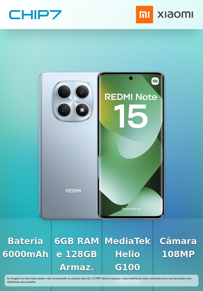 Smartphone Xiaomi Redmi Note 15 4G 6.77