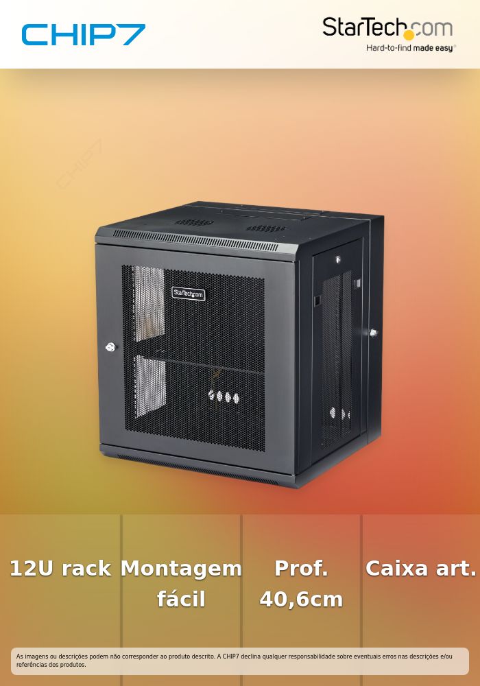 RACK PARED ABISAGRADO 12U