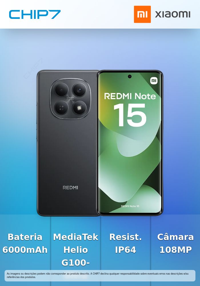 Smartphone Xiaomi Redmi Note 15 4G 6.77